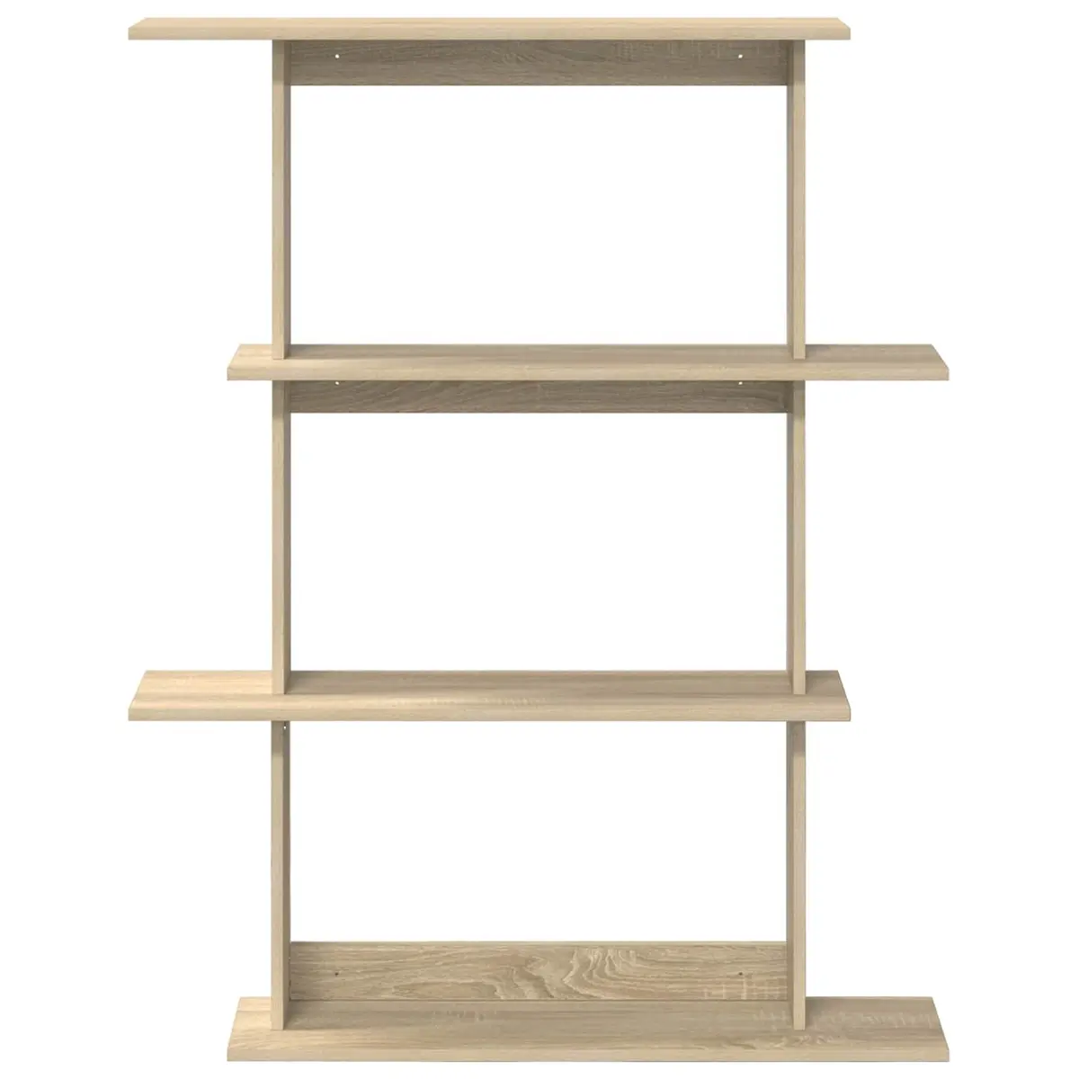Engineered Wood Wall Shelf Organizer Brown 100x20x126cm