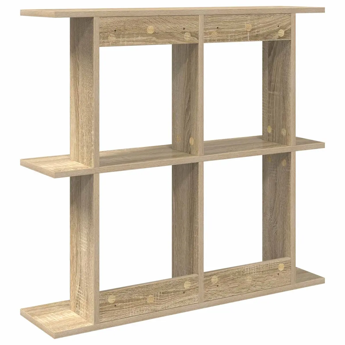 Wall Shelf Wall-Mounted Brown Modern Shelving Unit 100cm