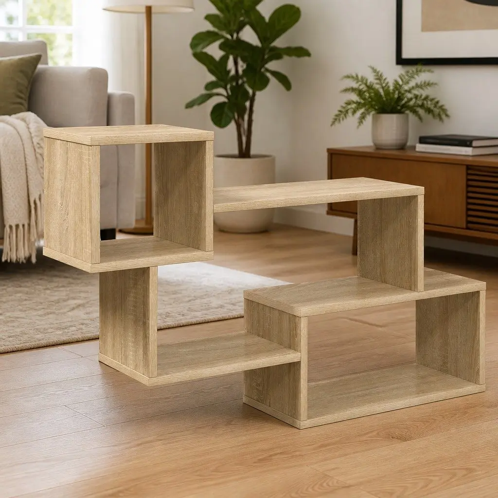Floating Wall Shelf Modern Brown Sonoma Oak 87x20x55cm