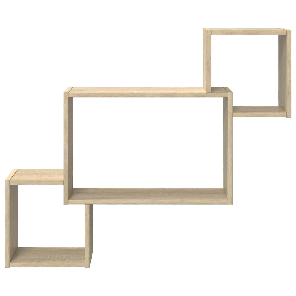 Wall Shelf Wall-Mounted Storage Sonoma Oak Brown 91.5 x 15 x 76 cm