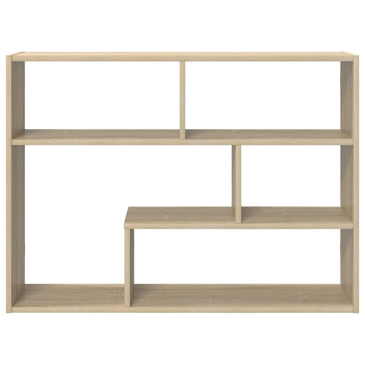 Wall Shelf Wall-Mounted Sonoma Oak Brown Modern Storage Floating Display Ledge 95 x 20 x 69.5 cm