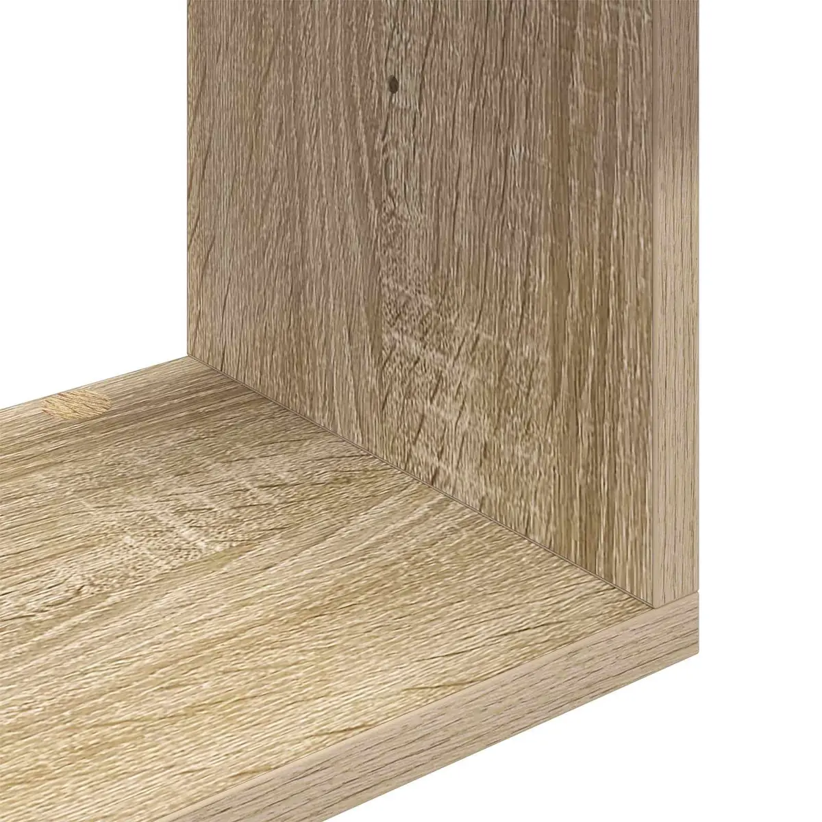 Wall Shelf Wall-Mounted Sonoma Oak Brown Modern Storage Floating Display Ledge 95 x 20 x 69.5 cm