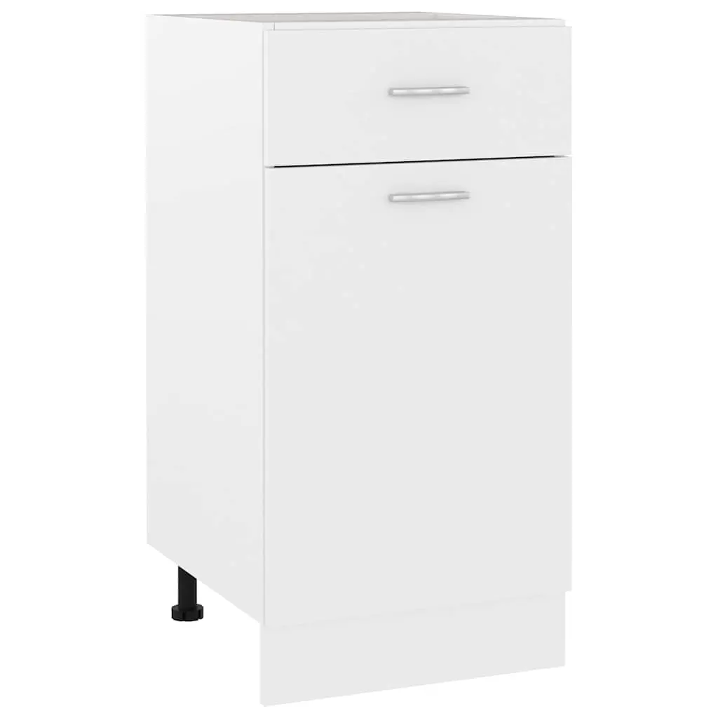 Kitchen Cabinet White Compact Storage 40x46x81.5cm
