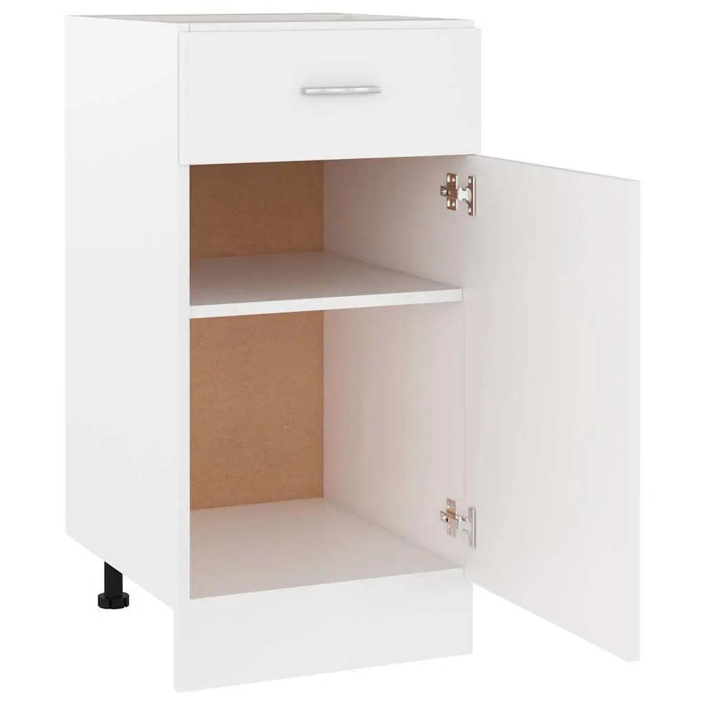 Kitchen Cabinet White Compact Storage 40x46x81.5cm