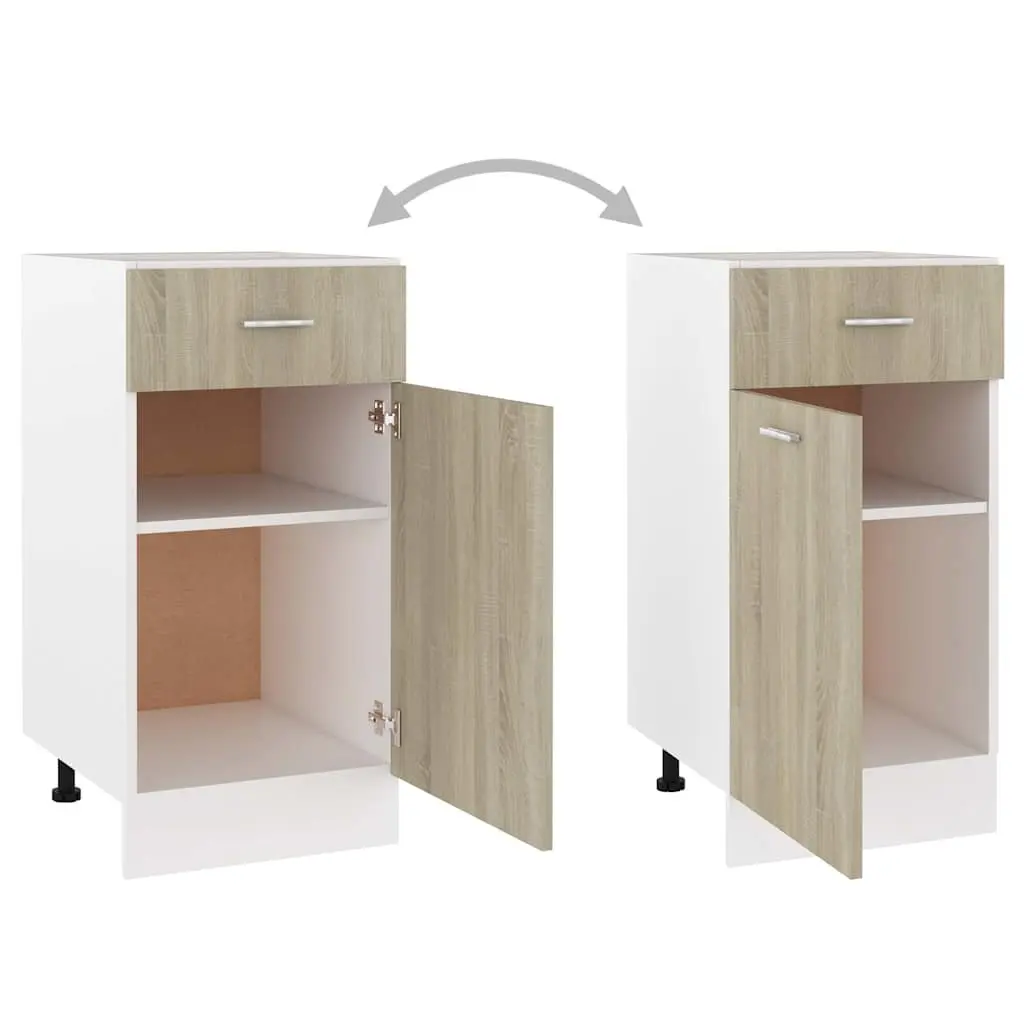 Kitchen Cabinet Brown Engineered Wood 40x46x81.5cm