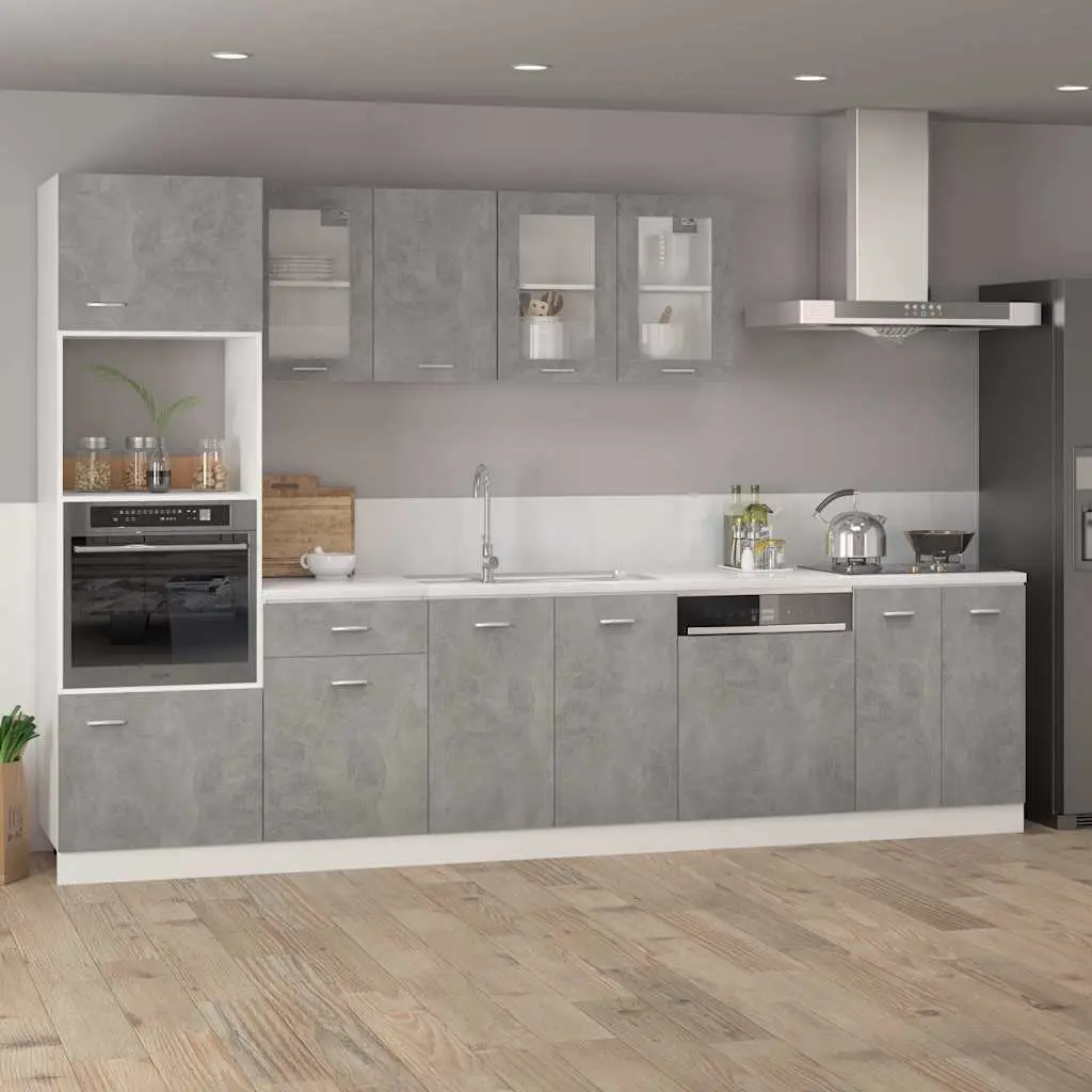 Kitchen Drawer Bottom Cabinet Grey Storage Cupboard Organiser Shelves Door