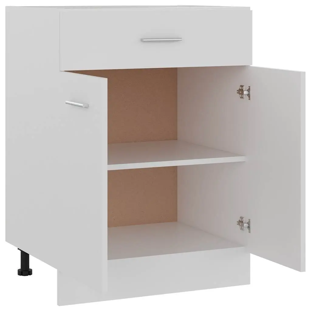 Kitchen Storage Cabinet White Scandinavian Modern 60cm
