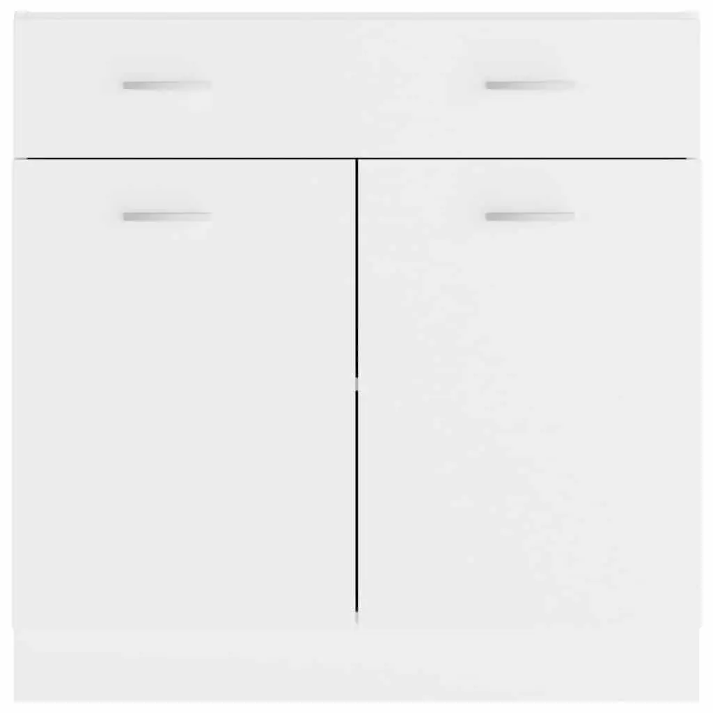 Kitchen Cabinet White Engineered Wood 80x46x81.5cm Modern Storage Unit