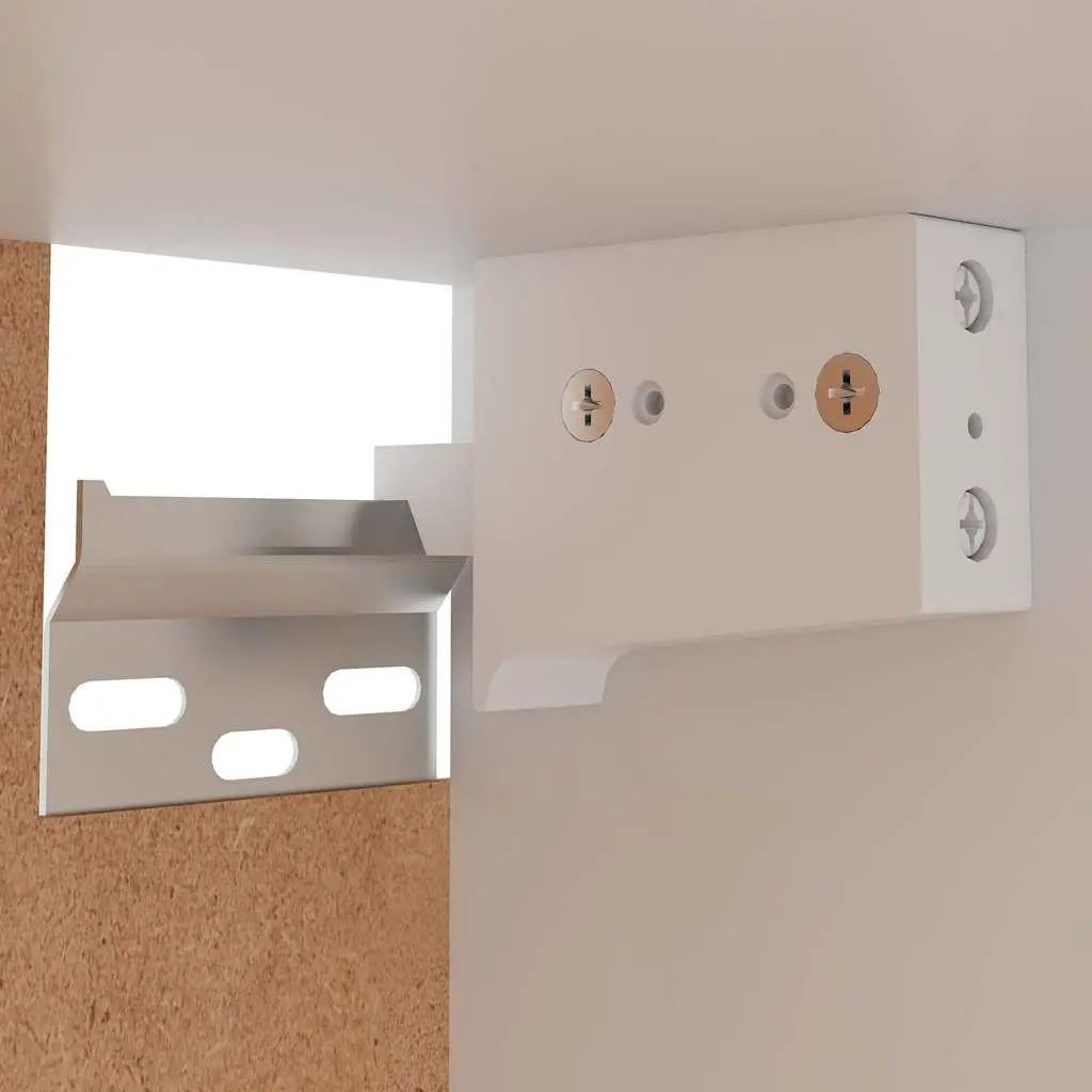 Wall-Mounted Kitchen Cabinet Storage Unit White 29.5x31x60cm