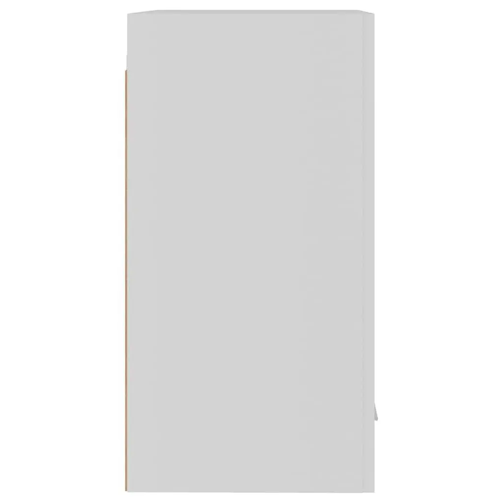 Hanging Kitchen Cabinet White 39.5x31x60cm Wall Mounted Storage Cupboard 2 Shelf