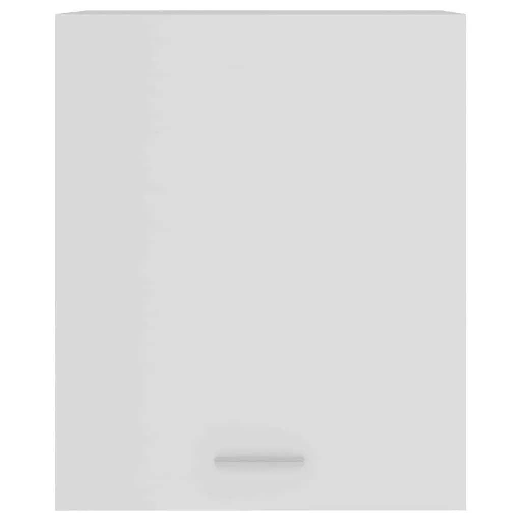Hanging Kitchen Cabinet White Wall-Mounted Storage Engineered Wood Two Shelves 50W x 31D x 60H cm