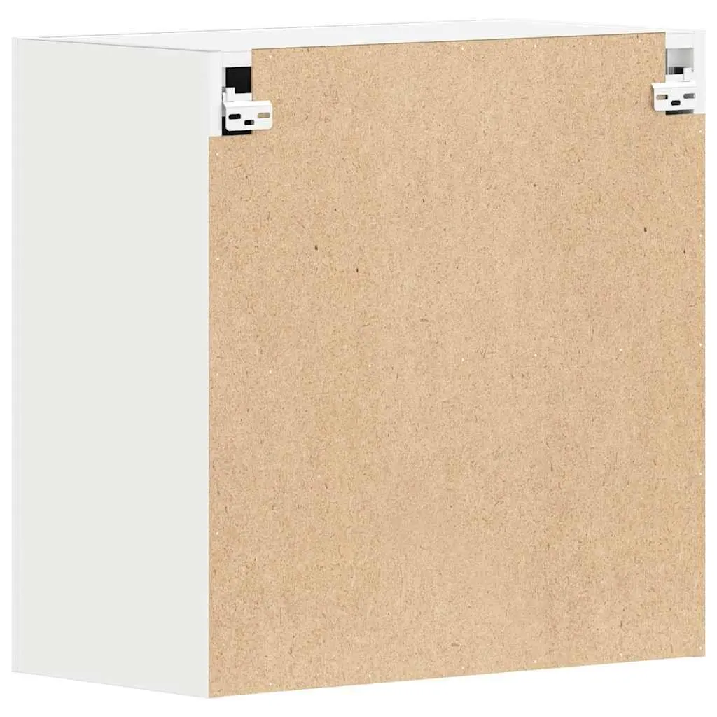 Hanging Kitchen Cabinet Wall-Mounted Storage White Engineered Wood 60cm