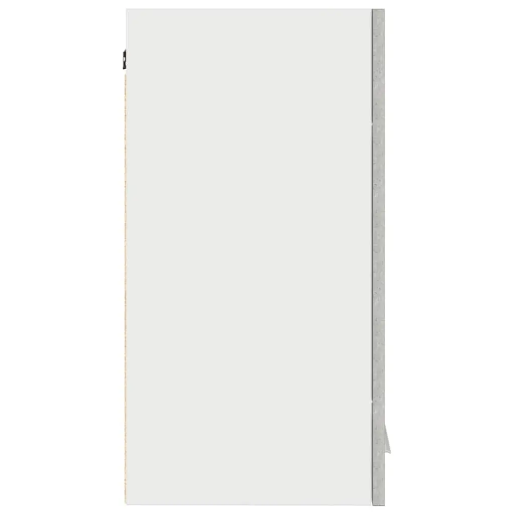 Hanging Kitchen Cabinet Grey Storage Shelves Engineered Wood Organiser Unit 60W x 31D x 60H cm