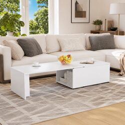 Your New White Coffee Table 150x50x35 cm - Stylish & Practical