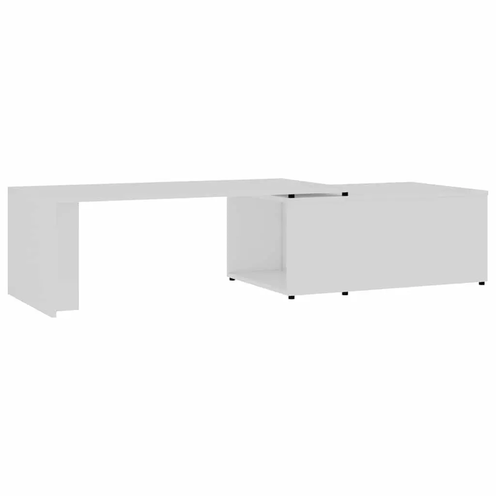 Coffee Table White Engineered Wood 150x50x35 cm