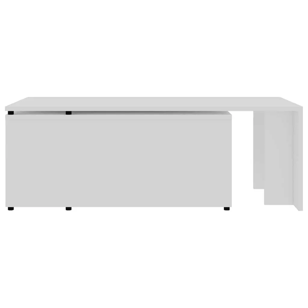 Coffee Table White Engineered Wood 150x50x35 cm