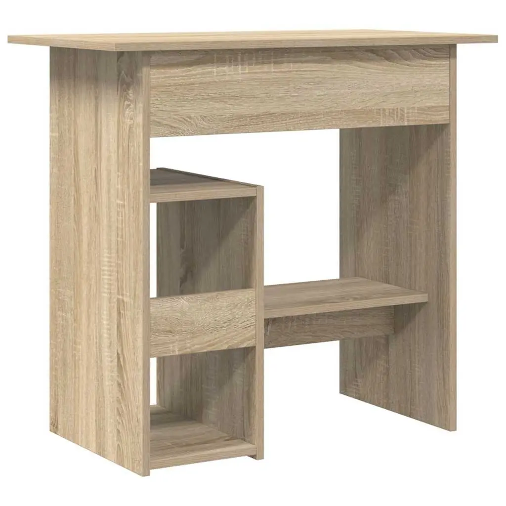 Desk Engineered Wood Sonoma Oak 80x45x74 cm Office Workstation Computer Study