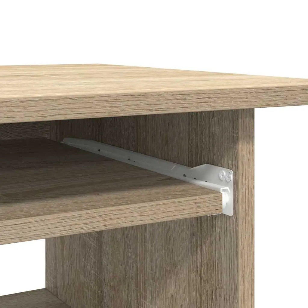 Desk Engineered Wood Sonoma Oak 80x45x74 cm Office Workstation Computer Study