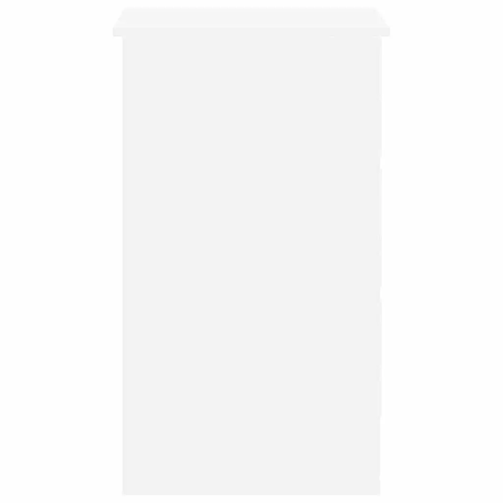 Office Desk White Engineered Wood Compact 90cm
