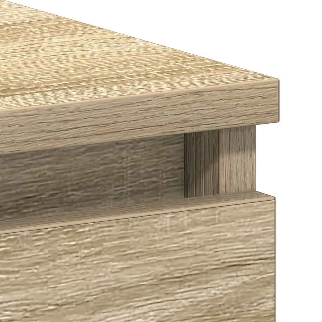 Engineered Wood Desk Brown 90x45x76cm Office Study Table with Drawer Storage