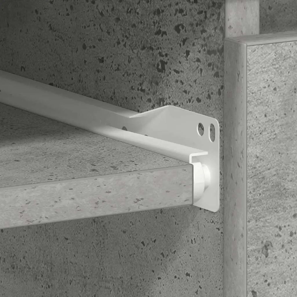 90cm Concrete Grey Desk with Drawer