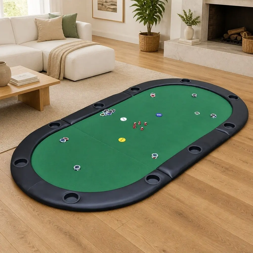 Foldable Poker Table for 10