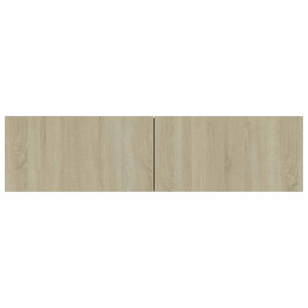 Wall-Mounted TV Cabinet Brown 120x30x30 cm Drop-Down Doors Storage Unit
