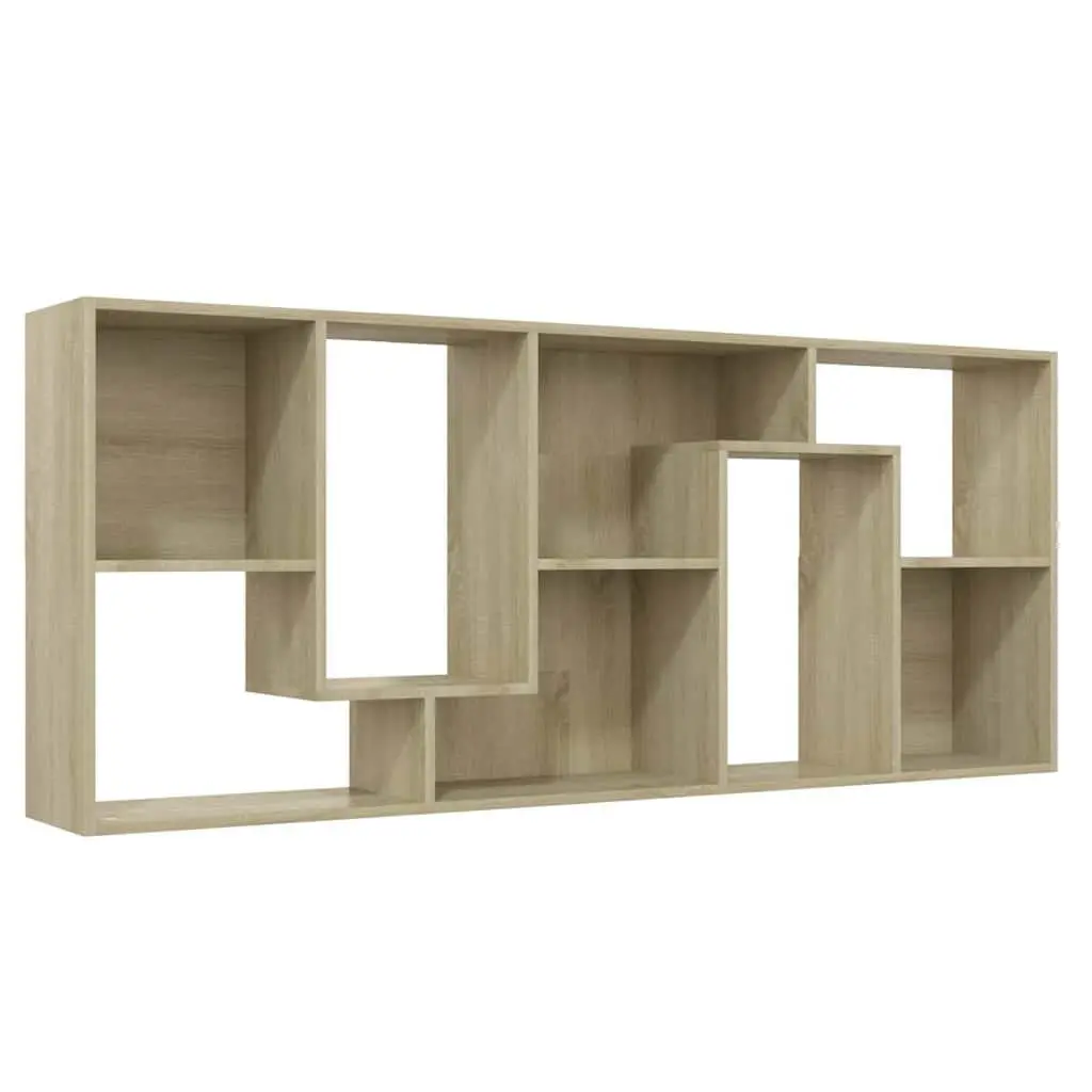 Book Cabinet Sonoma Oak Brown Engineered Wood Bookshelf Storage Unit 67L x 24W x 161H cm