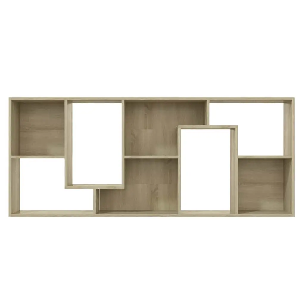 Book Cabinet Sonoma Oak Brown Engineered Wood Bookshelf Storage Unit 67L x 24W x 161H cm