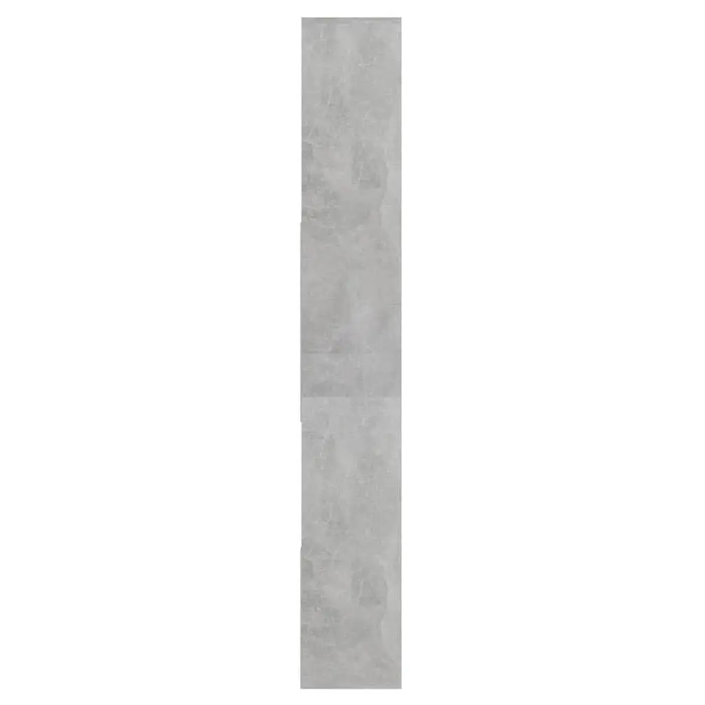 Book Cabinet Grey Engineered Wood Shelving Unit 67x24x161cm