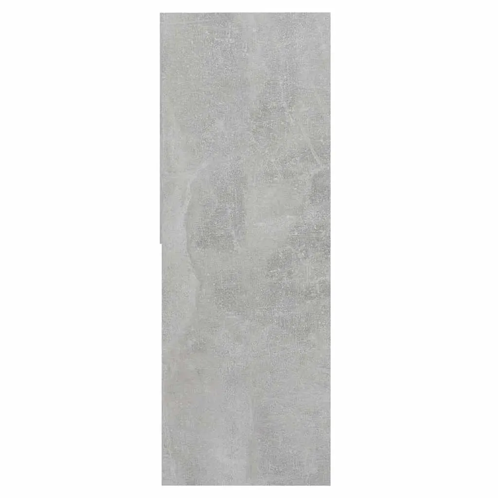 Book Cabinet Grey Engineered Wood Shelving Unit 67x24x161cm
