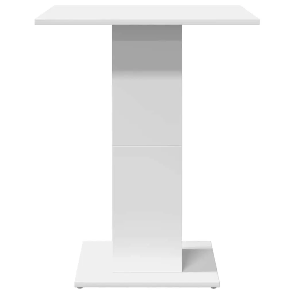 Bistro Table White Engineered Wood 60x60x75 cm