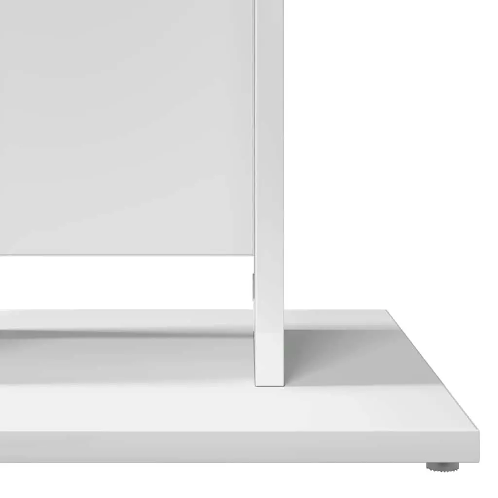 Bistro Table White Engineered Wood 60x60x75 cm