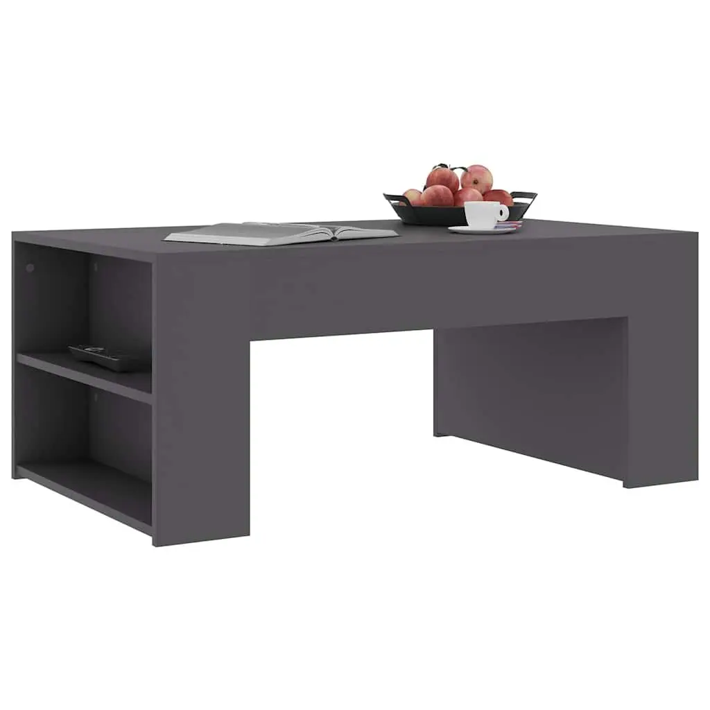 Coffee Table Grey Engineered Wood Accent Living Room Furniture 100x60x42cm