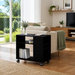Your New Favorite Black Side Table with Wheels