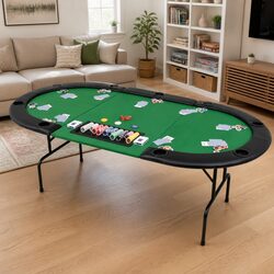 Join the Fun with a 9-Player Folding Poker Table