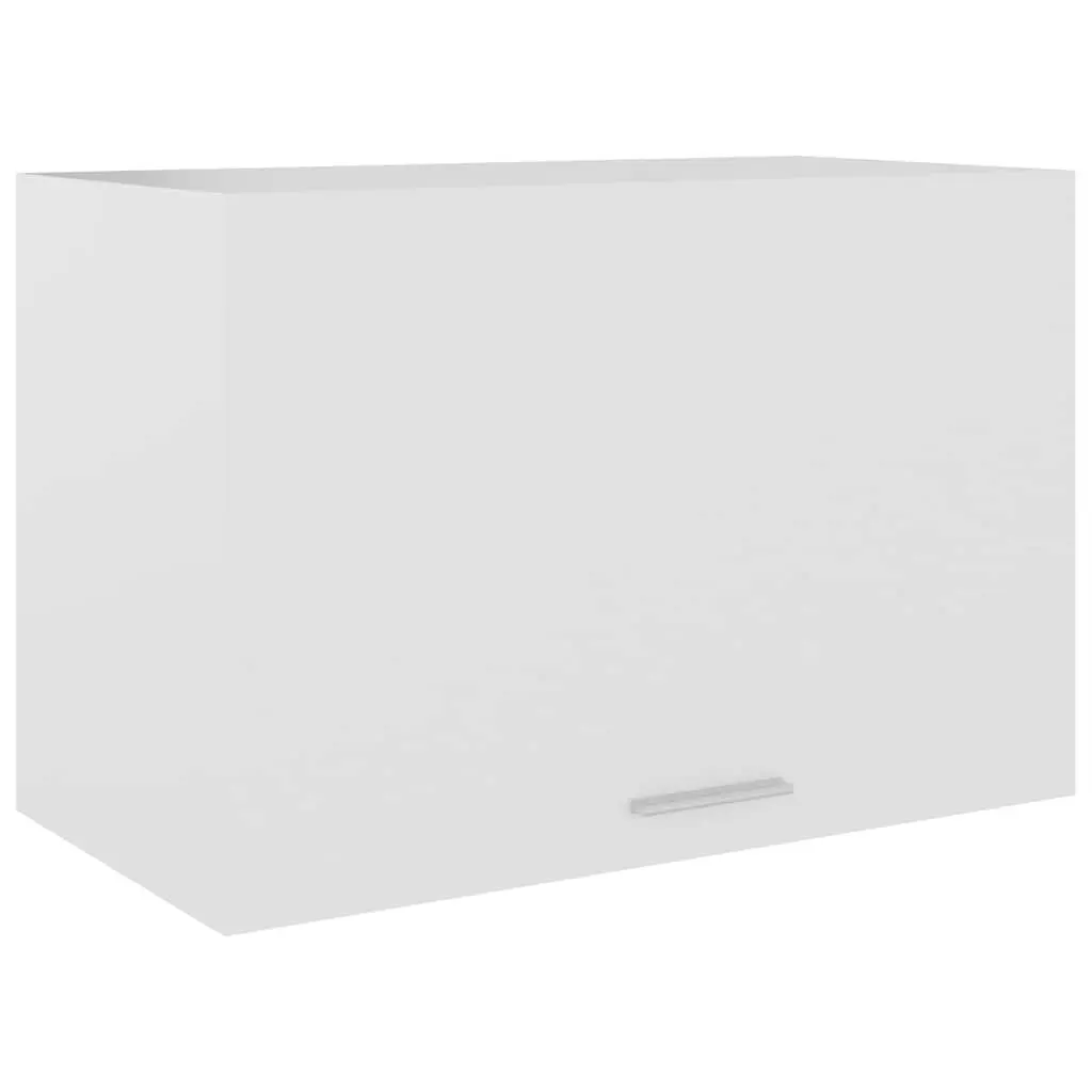 Hanging Kitchen Cabinet White Engineered Wood Shelf Flip-Up Door 60W x 31D x 40H cm