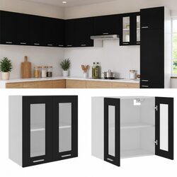 Your Friendly Black Hanging Glass Kitchen Storage Solution