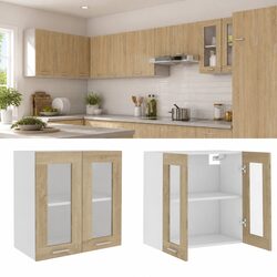 You’ll Love This Brown Hanging Glass Kitchen Cabinet
