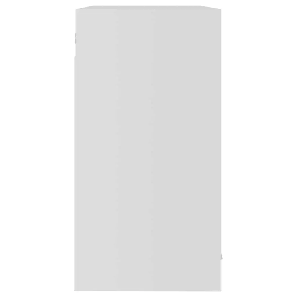 Hanging Glass Cabinet White 80x31x60cm Kitchen Wall Storage Cupboard 2 Doors