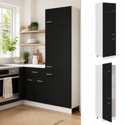 Your Friendly Black Refrigerator Cabinet for Kitchen Needs