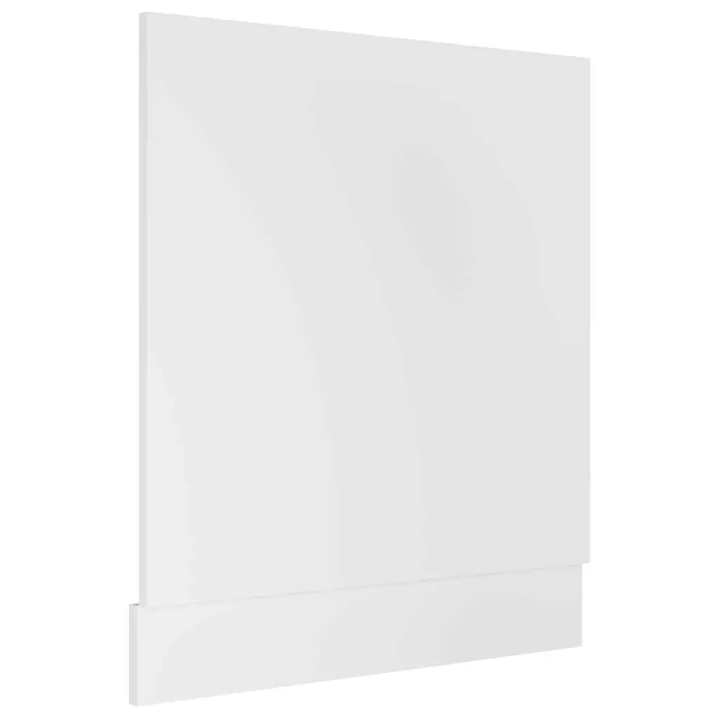 Dishwasher Panel White Kitchen Cabinet Front Cover Engineered Wood 59.5x67cm