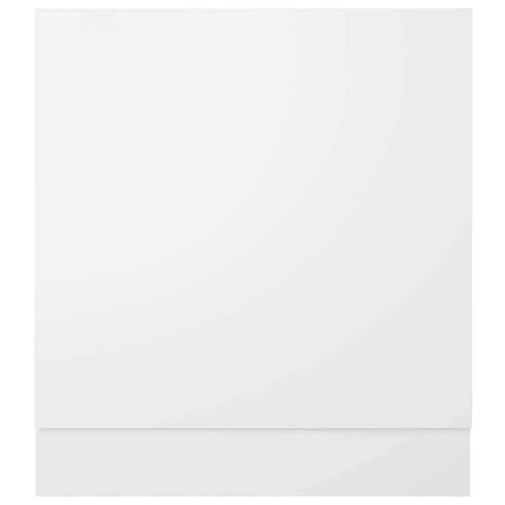 Dishwasher Panel White Kitchen Cabinet Front Cover Engineered Wood 59.5x67cm