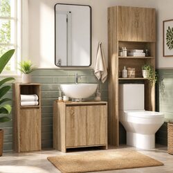 Your New Bathroom Cabinet: Brown Engineered Wood