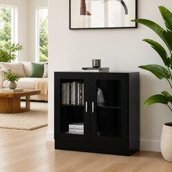 Your Go-To Black Display Cabinet for Stylish Organization