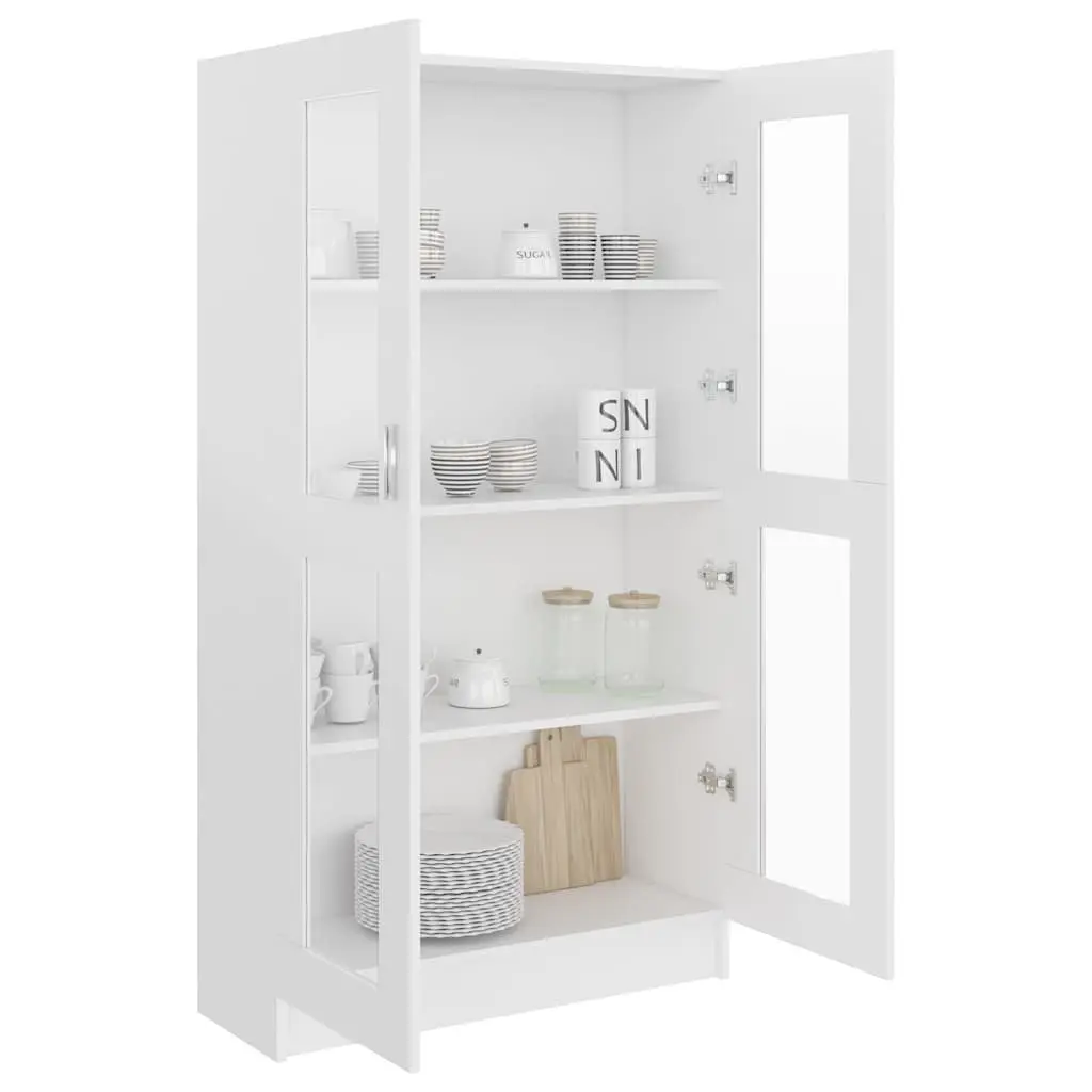White Vitrine Cabinet for Easy Storage
