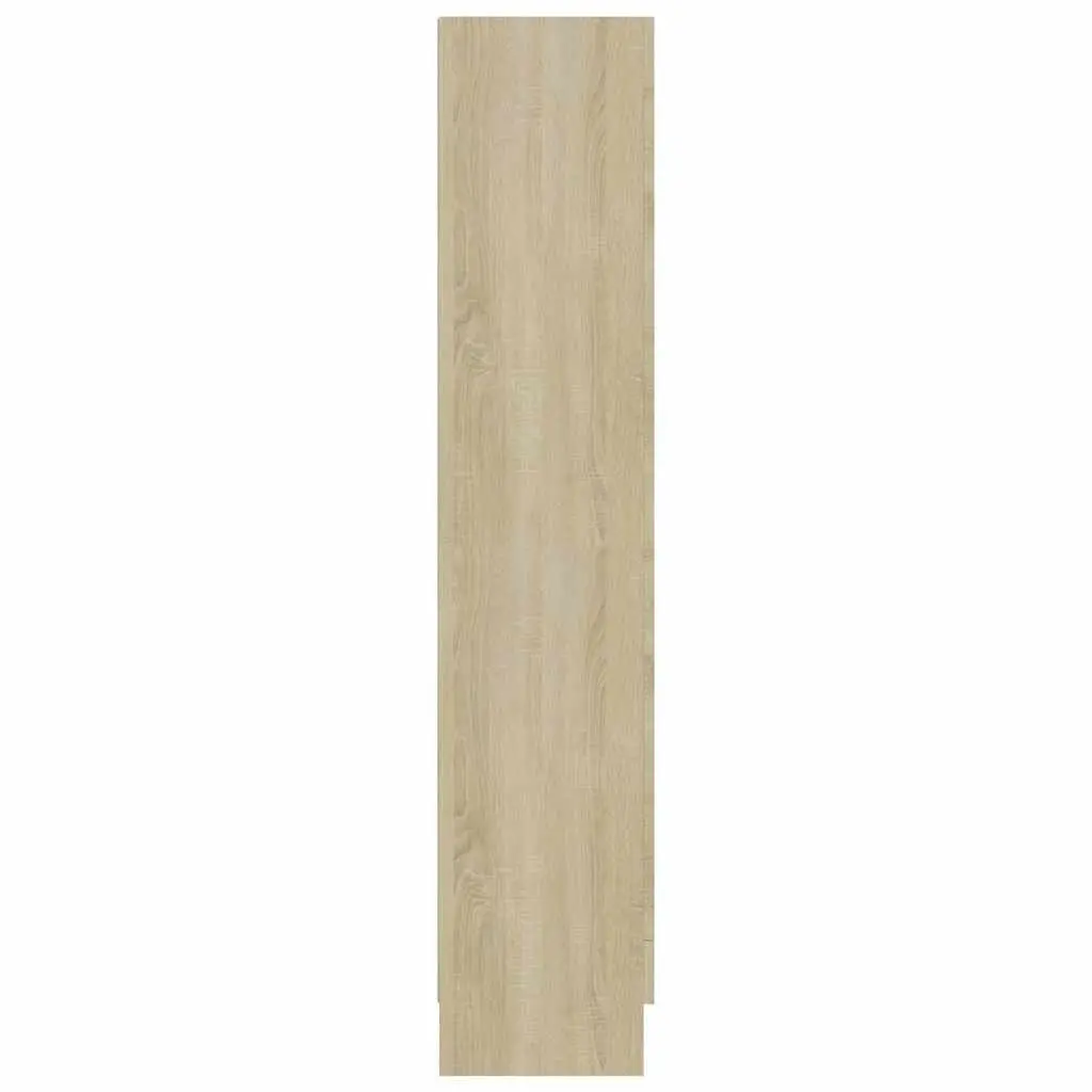 Vitrine Display Cabinet Brown Engineered Wood 82.5x30.5x150cm