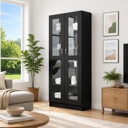 Charming Vitrine Cabinet with Ample Storage Options