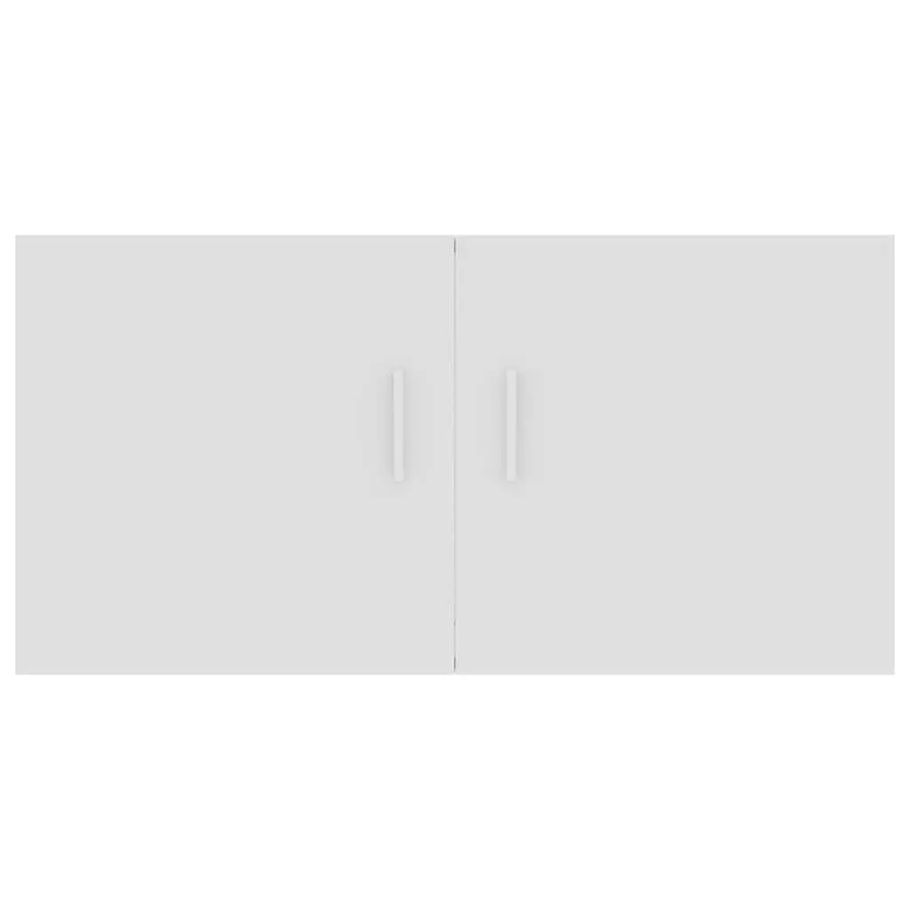 Wall Mounted Cabinet 80x39x40cm White Storage Shelving Unit with Doors