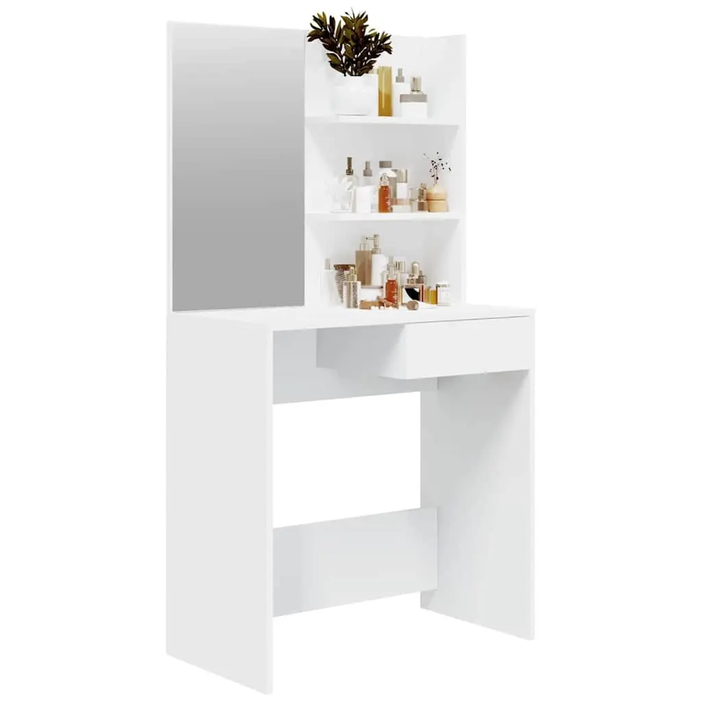 Dressing Table with Mirror and Ample Storage